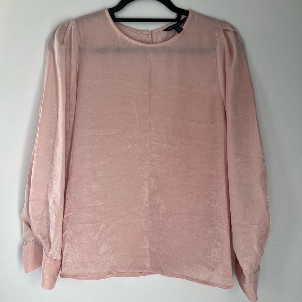 Banana Republic pink shimmery blouse